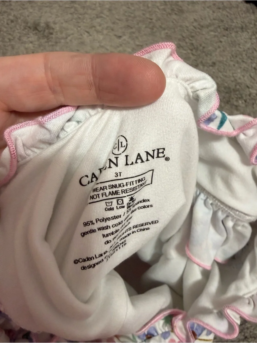 Caden Lane Floral leotard with Pink Tulle Skirt